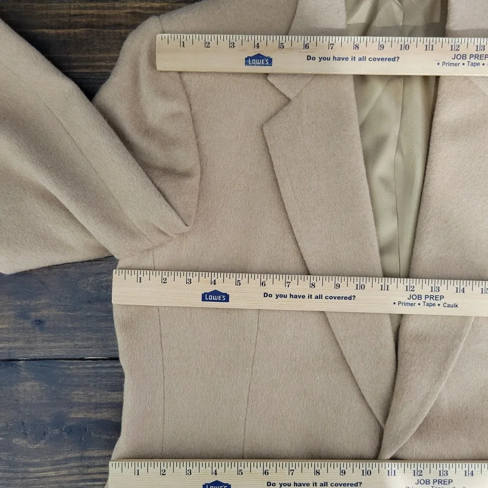 Crop & Saddle Men's Sport Coat Blazer Two Button‎ Beige Camel Hair Size 46R
